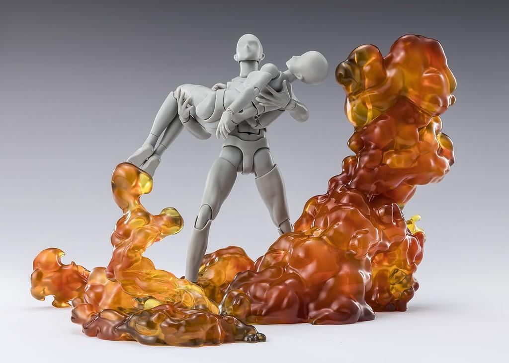 TAMASHII NATIONS Tamashii Effect Smoke Burst Ver. for S.H.Figuarts (approx. 135mm, PVC & ABS Painted Effect Parts)