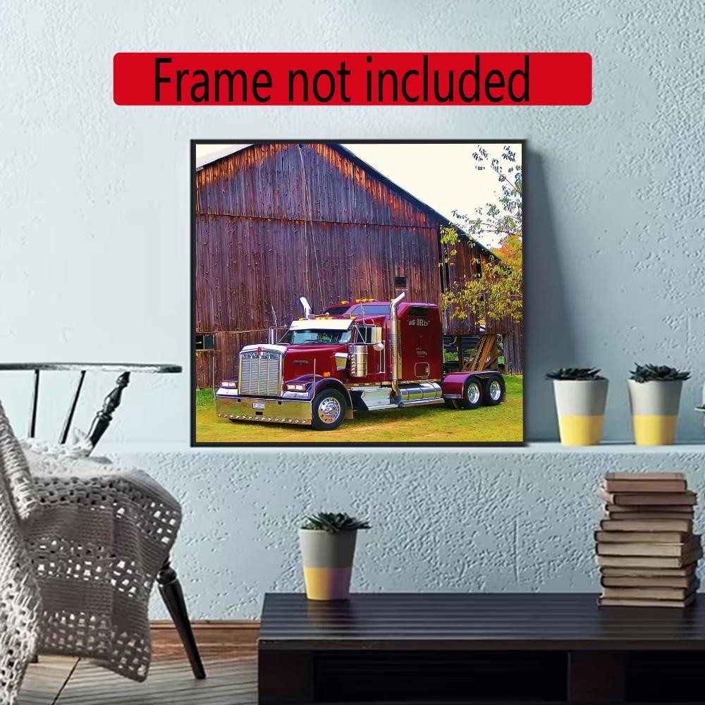 Kenworth 5D Round Diamond Painting Kit Diamond Embroidery Painting Rhinestones Mosaic Frameless Handwork Decoration Arts