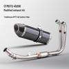 CFMOTO 450SR Stainless Steel Exhaust Pipe: Front, Middle, and SC Tail Sections for Motorcycles.