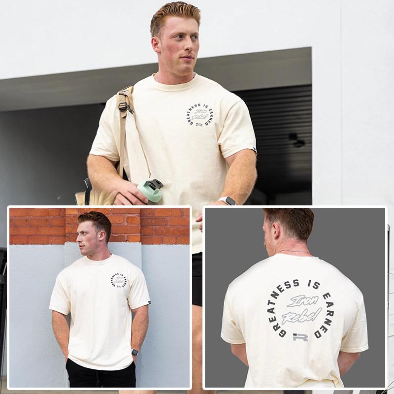 IR Iron Fitness Training Gym Casual TShirt Mens and Womens Luxury Brand Top 2026 New