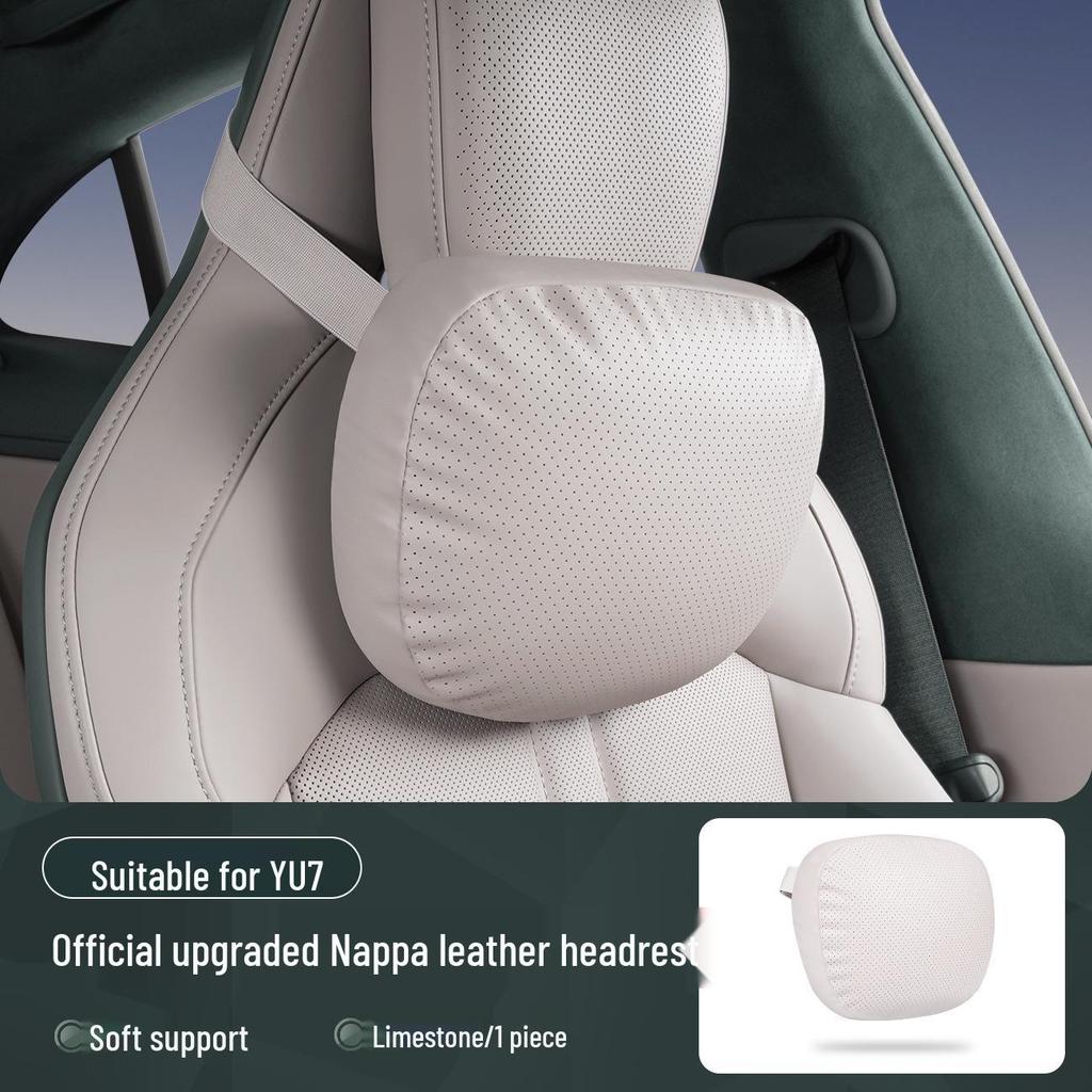 Xiaomi SU7/Ultra/YU7 Magnetyczny Zagłówek Podparcie Szyi i Lędźwi Skórzana Poduszka