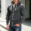 Men's Color Block Raglan Sleeve Zip Up Hoodie for Fitness and Casual Wear