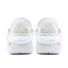 Crocs Crush Clog Cloud Puffs Graffiti Comfortable Hole Shoes Unisex White