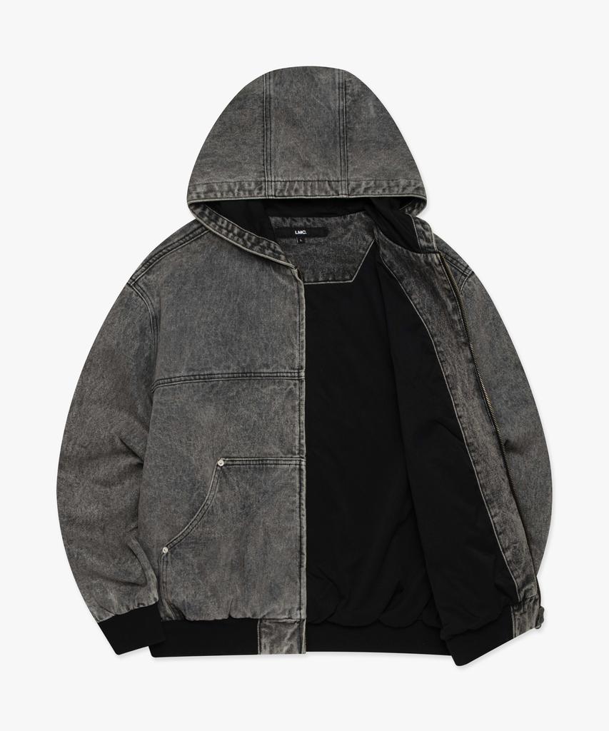 Lmc Denim Work Hoodie Jacket Gray
