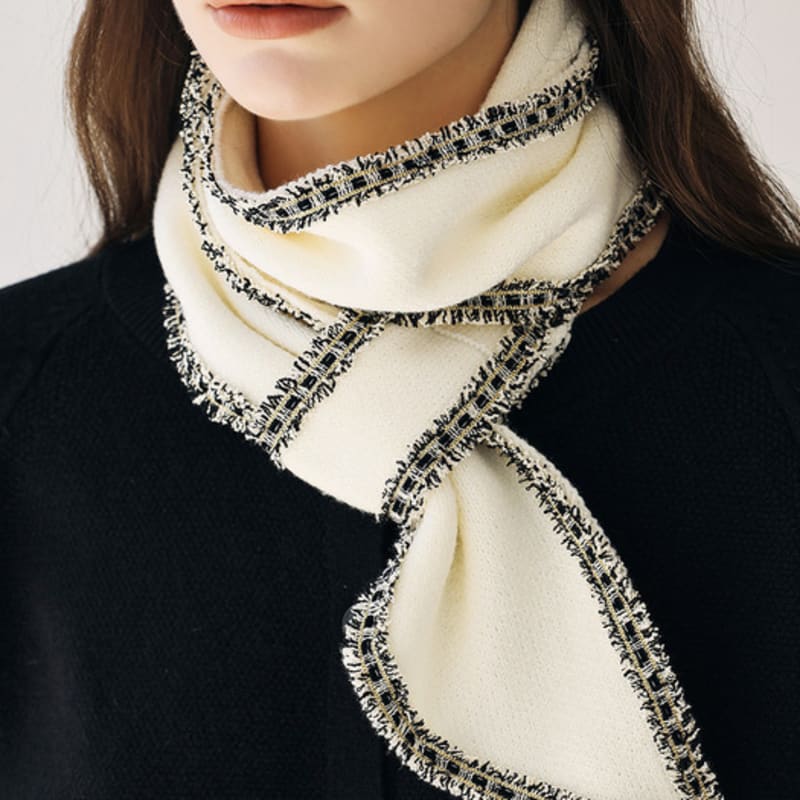 JUARR Tweed Two-Color Ring Muffler Scarf_2color