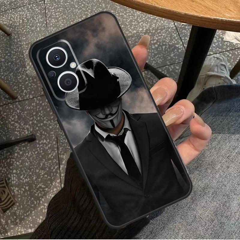 Man Suit Shirt Tie For OPPO Reno 11F 12F 13F 14F 8T 10 11 12 13 14 Pro 8 7 Lite OPPO Find X8 X6 X5 X9 Pro Case