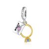 Trendy Copper Metal Sparkling Curl Snake Bead Components & Bee Dangle Charm Bead Component Compatible With Snake Bracelet High Quality Fine Jewelry