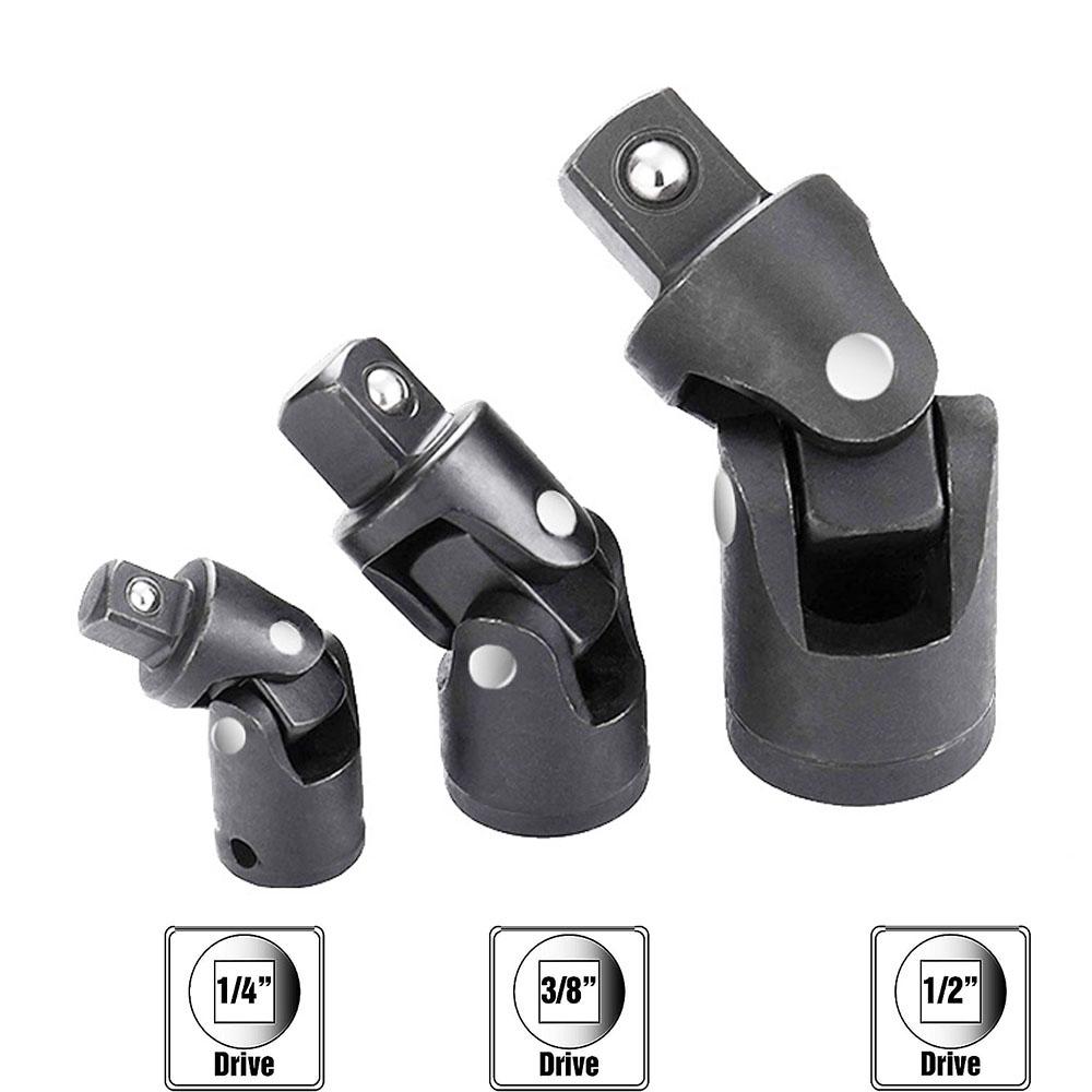 

New High Quality Impact Universal Joint Socket Swivel Set, 3Pcs 1/2 3/8 1/4