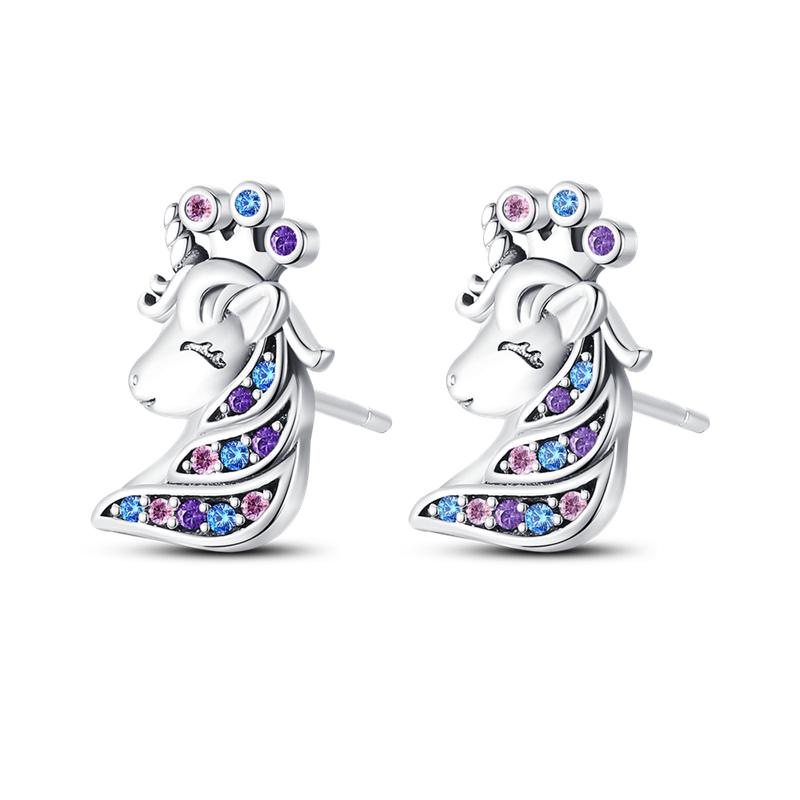 925 Sterling Silver Earring Honey bee with diamond Shells Earrings Jewelry Gift Wedding Earrings For Women Jewellery gift