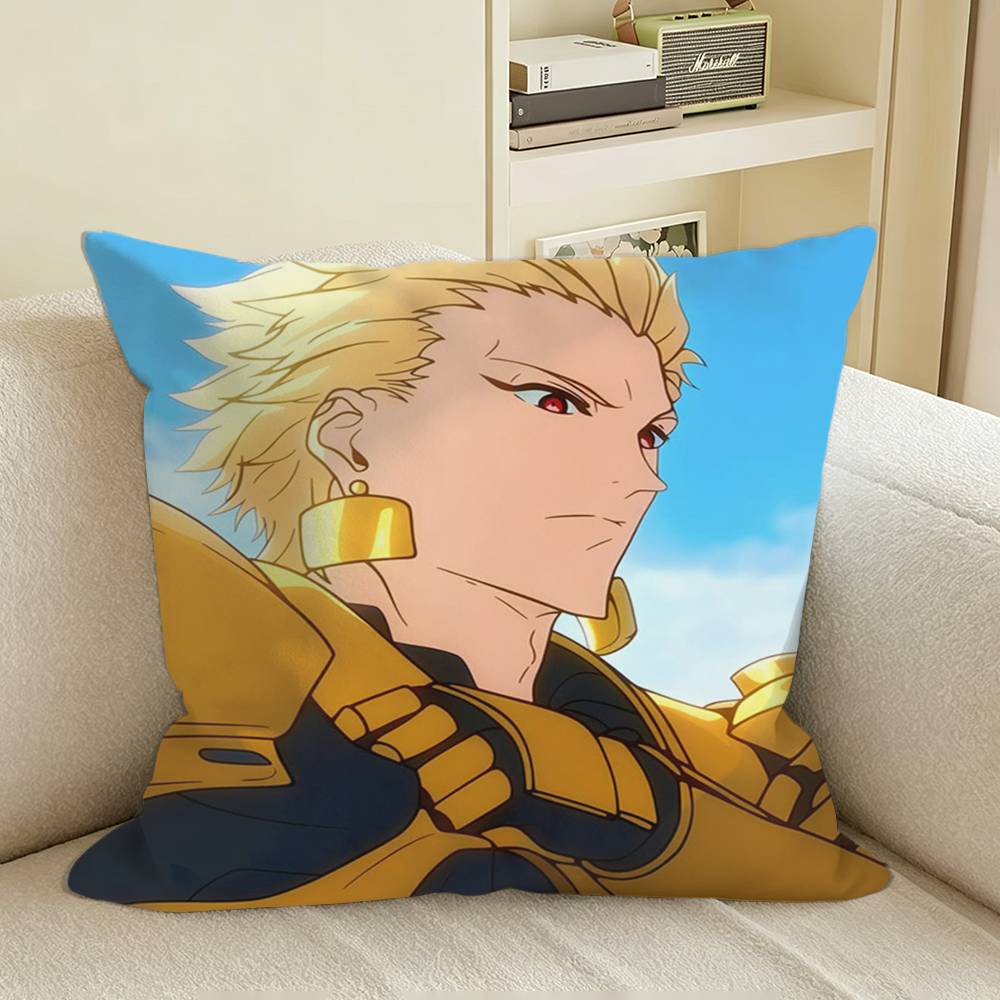 Rin Tohsaka FATE Anime Saber Square Sofa Pillow Cover Solid Color Living Room Home Decor Cushion Case