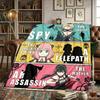 SPY FAMILY Warm Flannel Blanket Comfortable Printed, For Beds, Travel -HE57