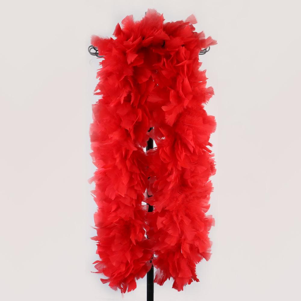

200g Large Flat Top Clothing Performance Material Turkey Feather Thickened Scarf красный