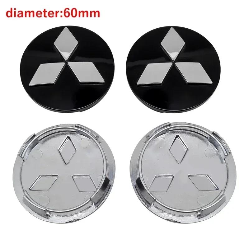 Cyxmtz1 4pcs/set Car Wheel Center Hub Caps for Mitsubishi Ralliart Lancer ASX Colt Pajero Outlander Eclipse Delica Hubcaps Accessories