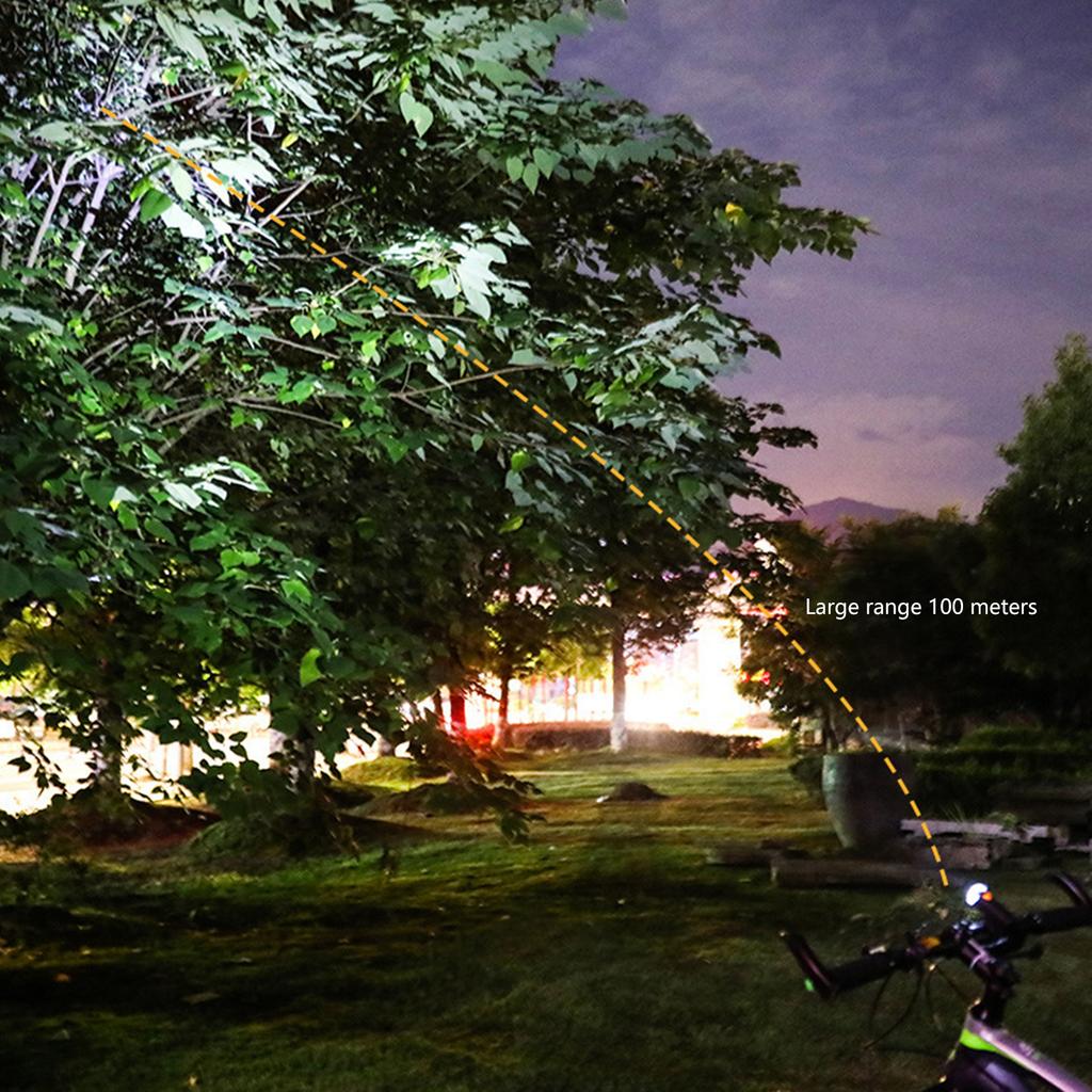 USB Rechargeable LED Bike Light Front Mounted for Night Cycling and Mountain Adventures Road Trail Enhanced Visibility