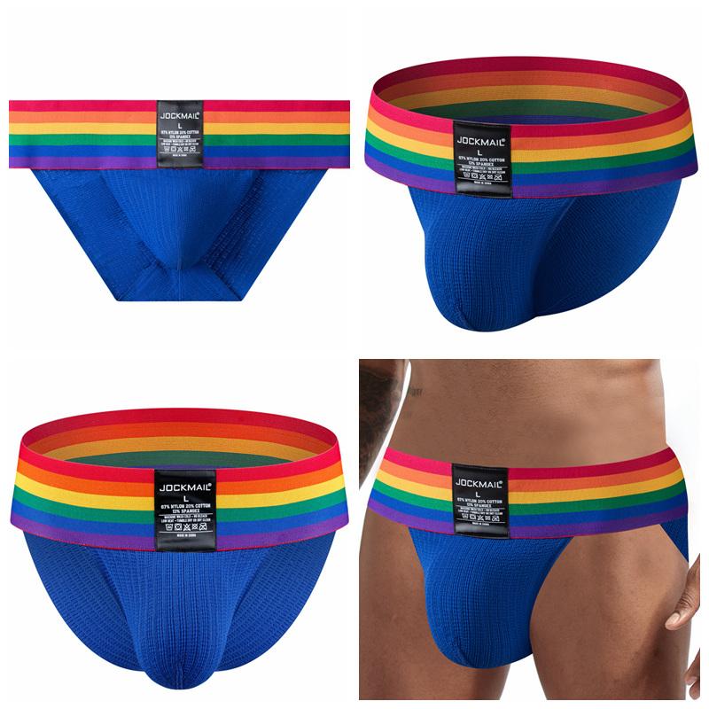 Kalsonger JOCKMAIL Slumpfärg 1 st Bomull Nylonblandning Material Mode Sexiga Sportunderby Klubbparty Vardags Casual Shorts