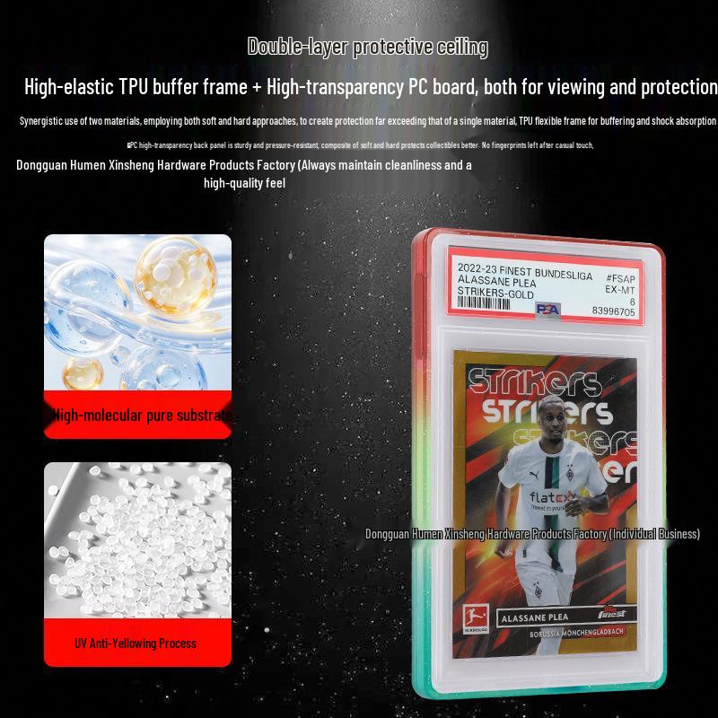 TPU Silicone Protective Case for PSA Graded Pokémon Star Collector Cards with Backplate
