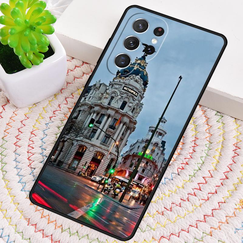 Madrid Capital Spain Silicone Phone Case For Samsung Galaxy note 10 pro S26 S25 S24 S23 S22 S21 Plus S25Ultra Capa Cover