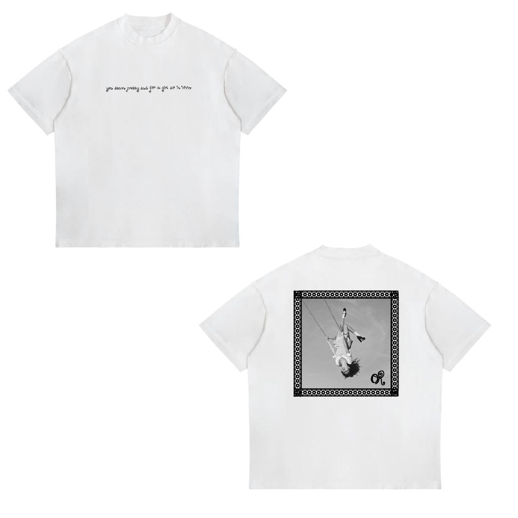 Y2k Tops New Livia You Seem Pretty Sad for A Girl So in Love Graphic Print T Shirt Men and Women Casual T-Shirt Streetwear