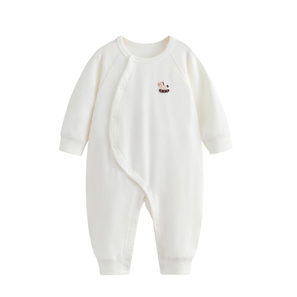 Baby Weicher Samt Langarm Strampler - Neugeborene Frühling/Herbst Warmer Schlafanzug