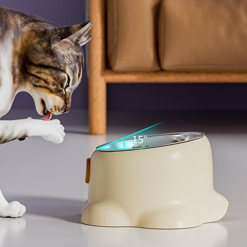 Anti-Tip Dog Food Bowl Elevated Design Cat Water Bowl Neck Protector Cat Bowls  Pet Drinking