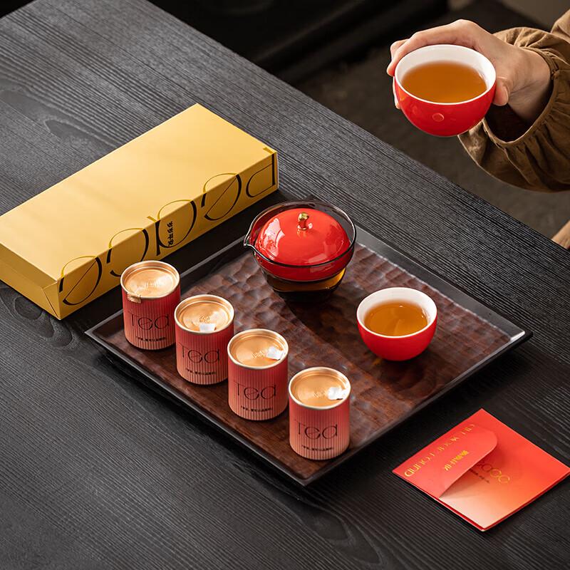 Peaceful Prosperity Chinese Porcelain Tea Gift Set