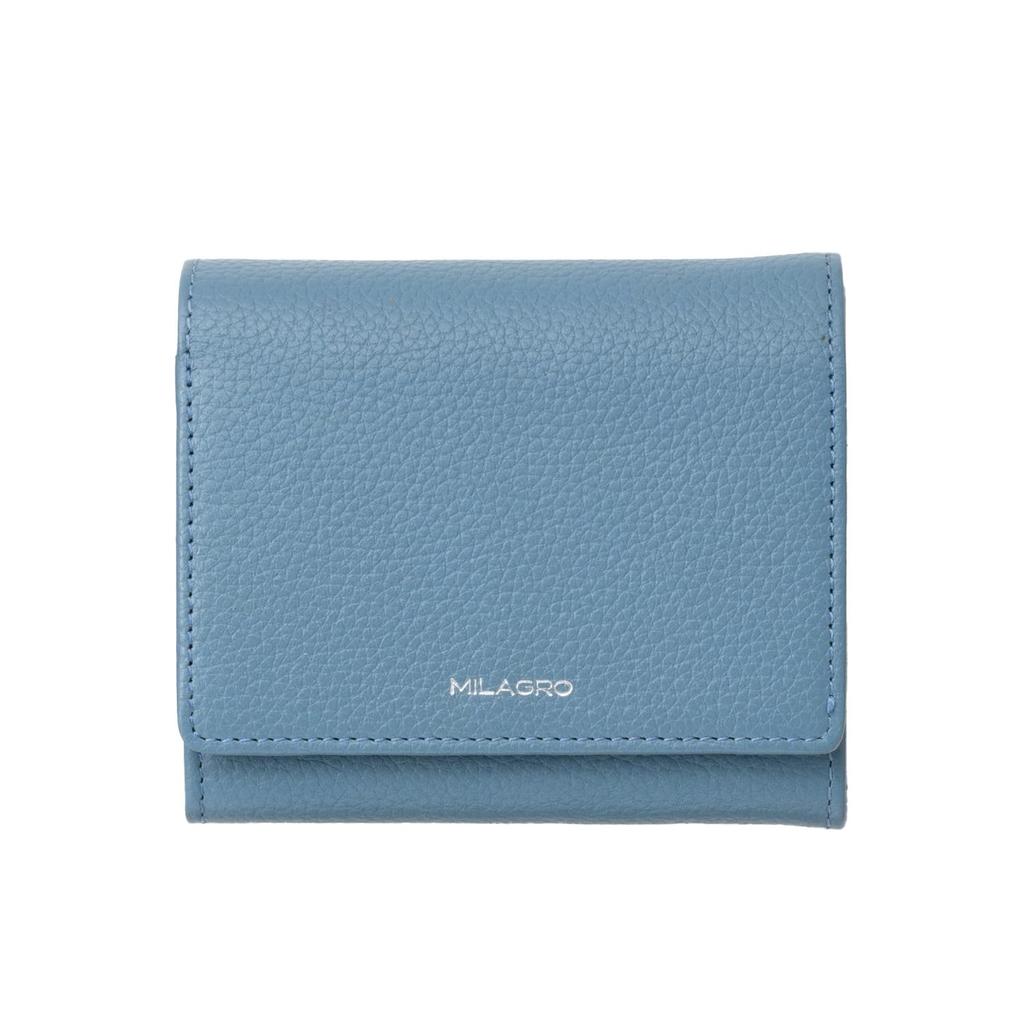 Milagro Shrink Leather Bifold Garcon Wallet (Women's Wallet, Garcon Wallet with Coin Purse, Designer Leather Gift, Spring Wallet, Present for Women,