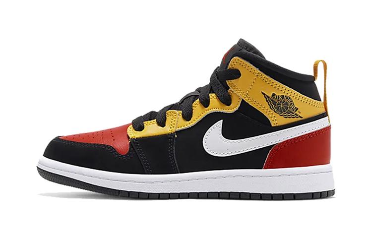 Air Jordan 1 Mid SE PS  Amarillo Team Orange  35