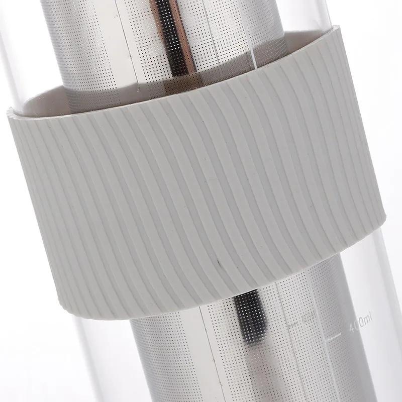 800ml Airtight Hand Brew Coffee Maker Cold Brew Pot Glass Coffee Pot Sealed Heat Resistant Cold Brew Coffee Kettle Tea Maker