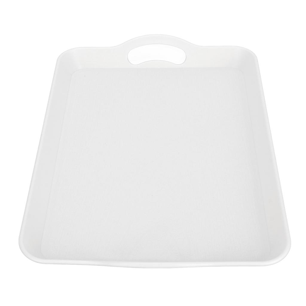 Modern Tray Thickened Heat Resistant Anti Scald Delicate Essential Oil Tray with Handle for Home Salon White