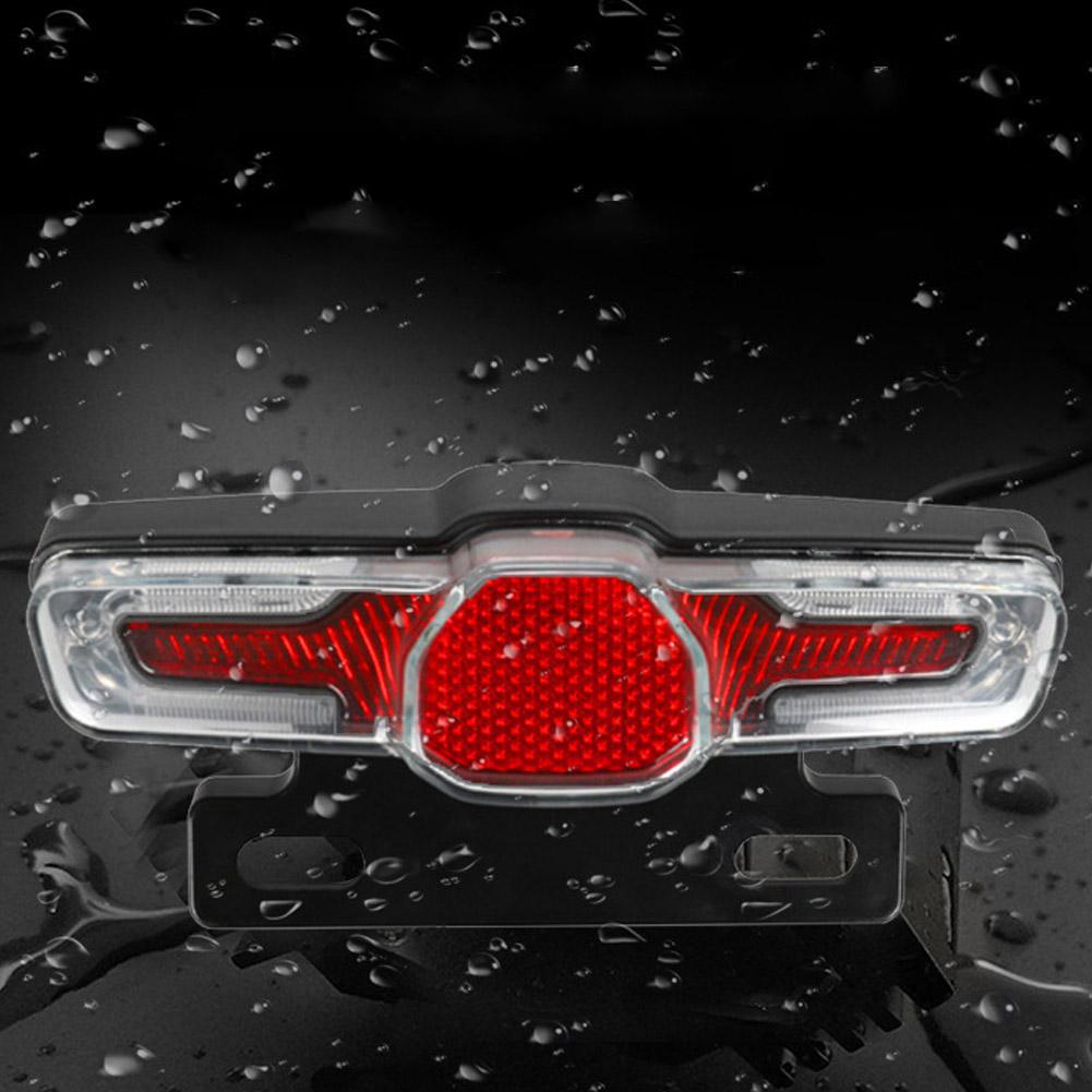 12V/36V-60V Electric Bicycle Ebike Taillight Turn Signal Rear Rack Lamp Light