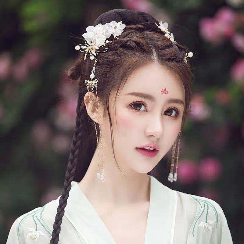 Dragonfly Hairpin Tassel Women Girls Hair Accessory Hairpin Elegant Classical Style Dragonfly Traditional Hanfu Chinese Style