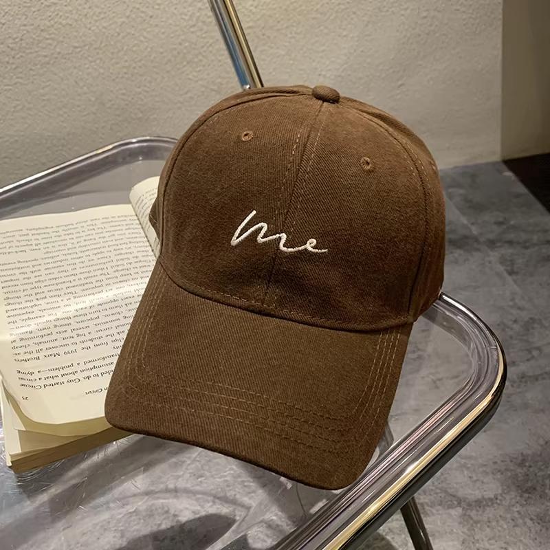 

Корейская вышитая бейсболка для мужчин и женщин, мягкая цветная регулируемая козырьковая шляпа для спорта на открытом воздухе, солнцезащитный козырек, хип-хоп, кепка унисекс кофейный