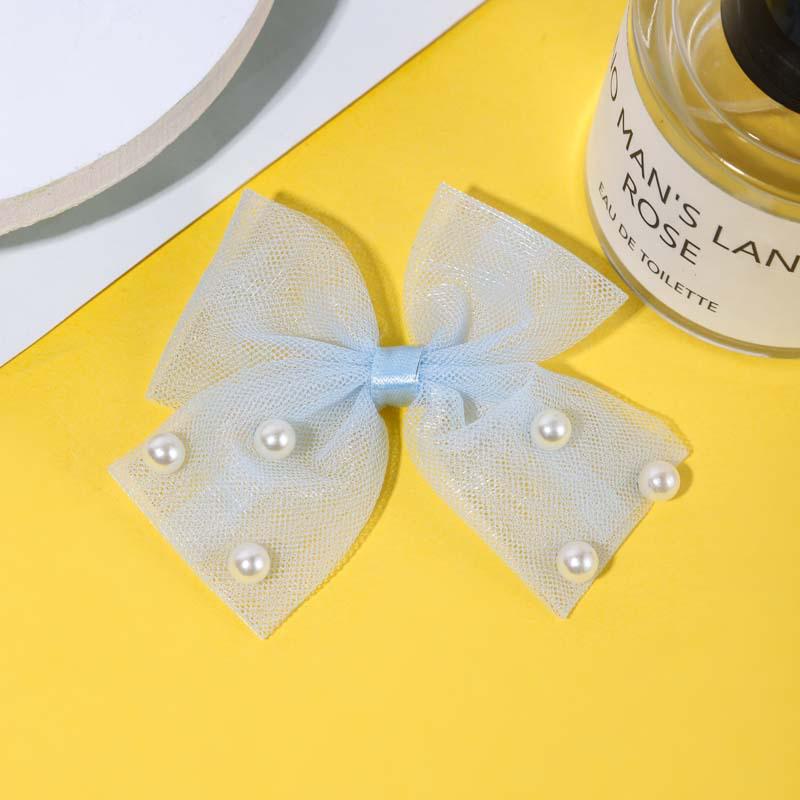 Korean-Style Exquisite Bow Accessories: Children's Hair, Shoes, Bags, Clothing, Pearl & Mesh Handmade Items
