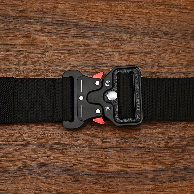 Cinturón para Hombre Outdoor Caza Táctico Cinturón de Hombre Multifuncional Combate Supervivencia Alta Calidad Lona Nailon Cinturón de Hombre Cinturón Deportivo
