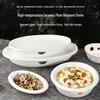 Plum Blossom Ceramic Alcohol Candle Heating Stove; Heat Preservation Plate, Bowl, and Fish Dish for Household or Hotel Use.