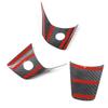 Carbon Fiber Steering Wheel Frame Cover Trim Fits for Tesla Model 3 17 19