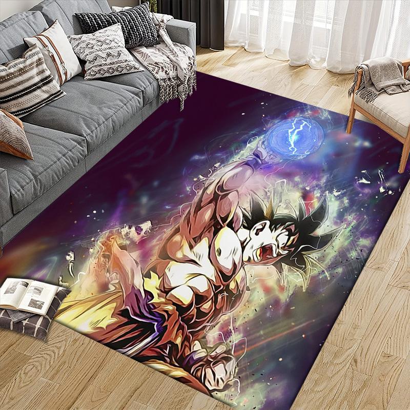 Dragon Ball Characters  Pattern Square Carpet,Area Rug,Carpet Rug for Living Room Bedroom Sofa Playroom Decor,Non-slip Floor Mat 60cmx90cm