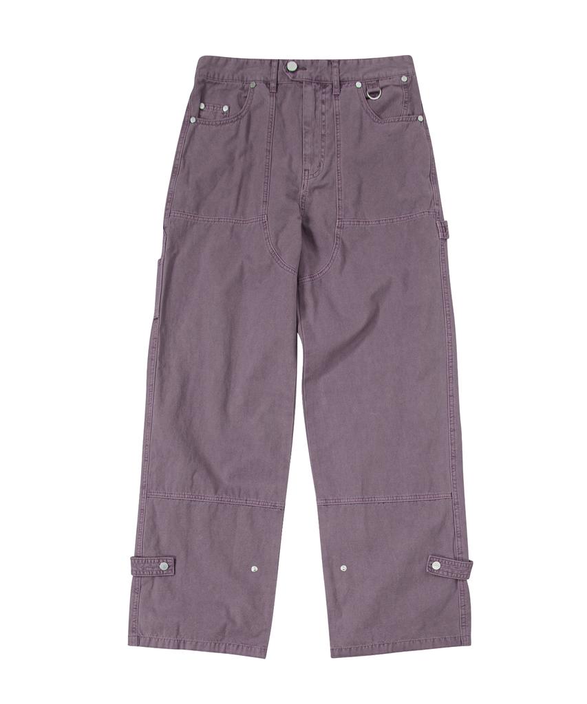 THEVINYLHOUSE Dyed Double Knee Pants Purple (Vh2Dfupa10A)