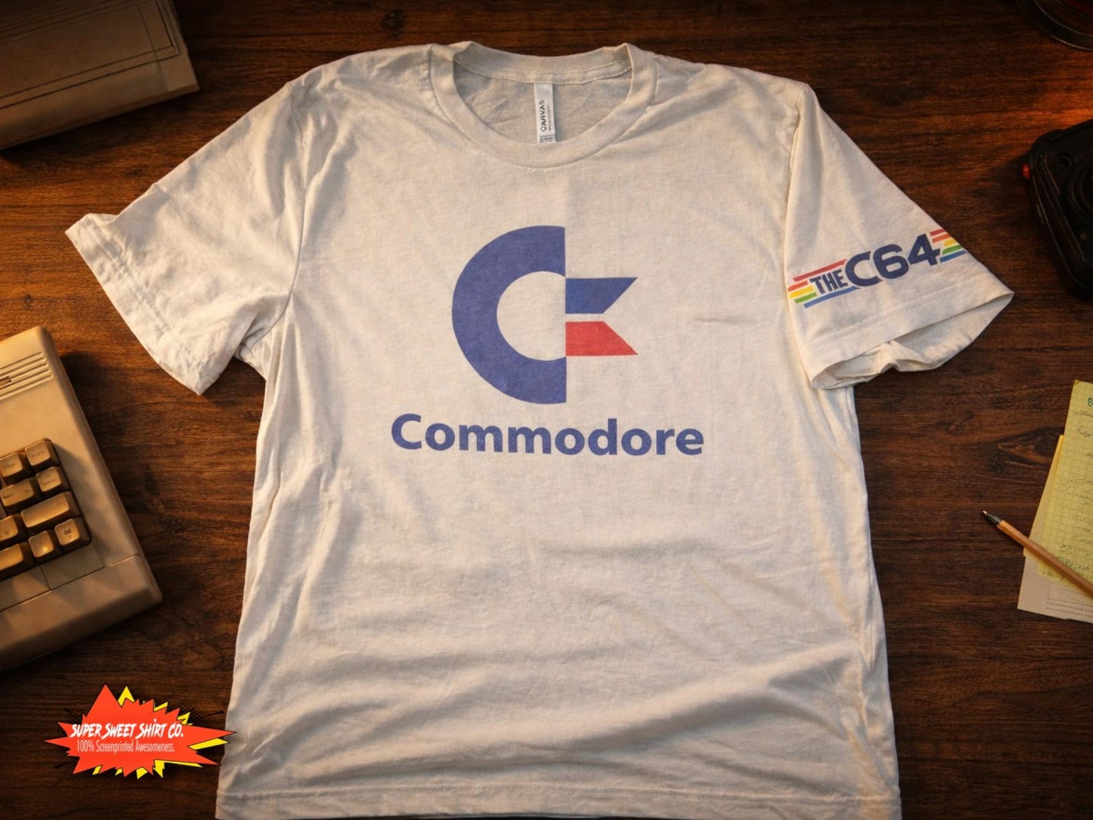Commodore 64 T-Shirt | Retro Computer Geek Tee | 80s Video Game Programmer Shirt | Vintage Tech Nostalgia Gift XL