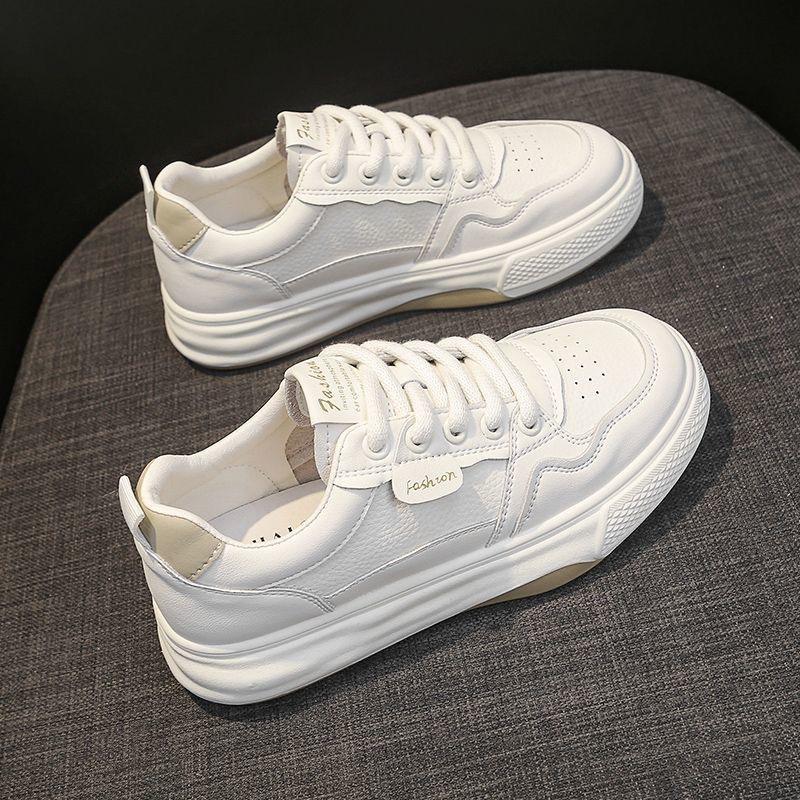 2025 Spring Women's Shoes Breathable Little White Shoes Women's Versatile Ins Korean Version of Students Platform Sports and Leisure Board Shoes Trend