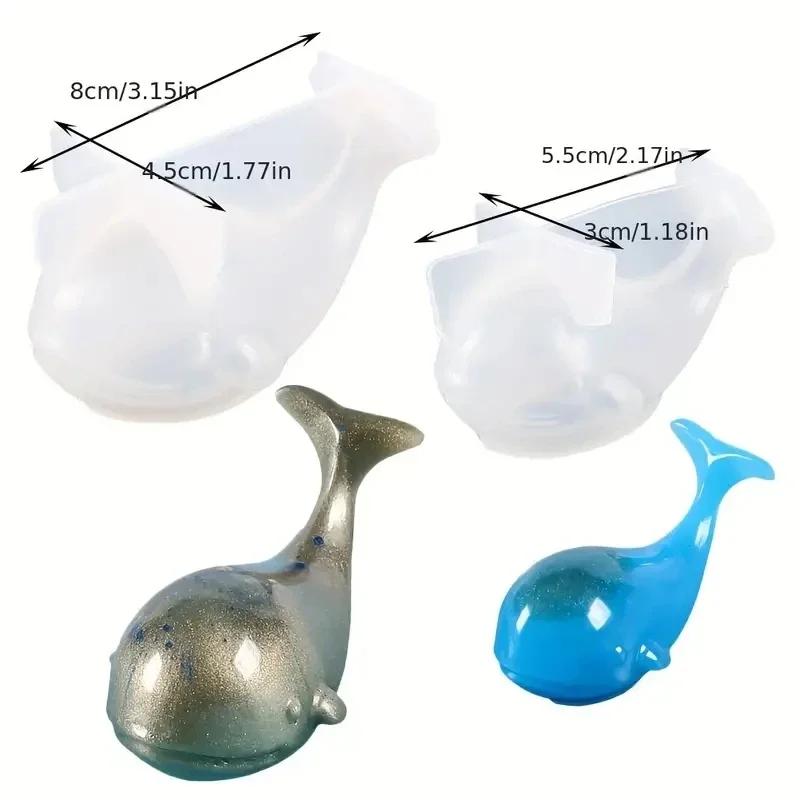 

2Pcs 3D Ocean Animal Moulds Silicone Set Whale Epoxy Moulds Crystal Silicone Moulds Epoxy Resin Dolphin Mould Silicone Moulds