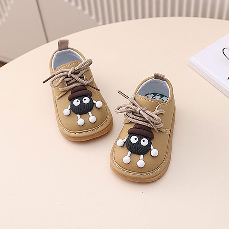 Cartoon Kleinkinderschuhe Mit Sound Für Mädchen Und Jungen Sommer Frühling Herbst Synthetisches Leder