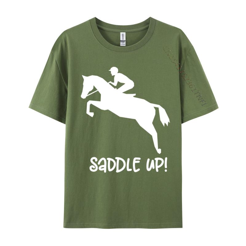 Equestrian Jumping Horse Design Music Education Coffee Music Teacher Plain Combed Cotton Tees Birthday Tee-Shirt Hot Sale