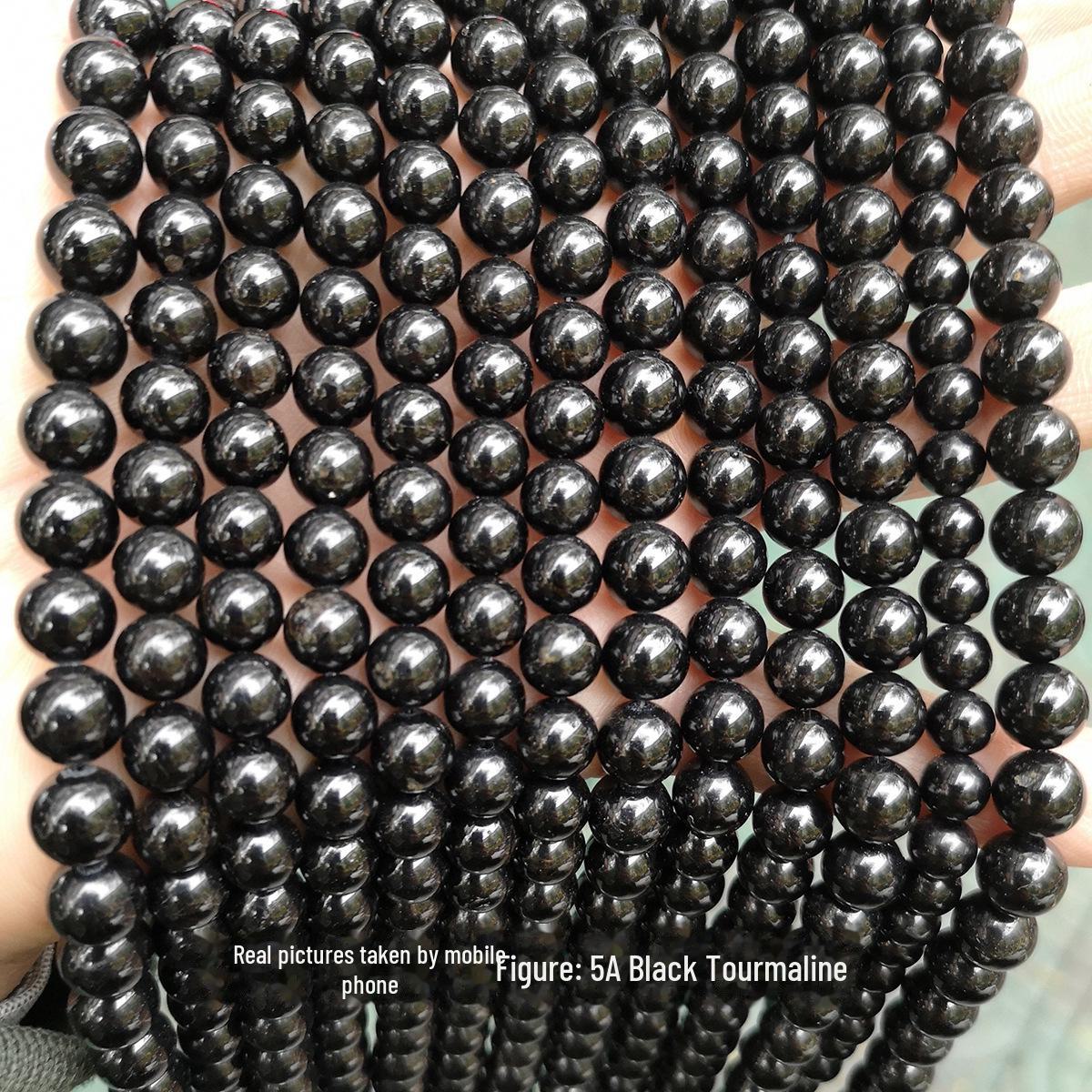 

Бусины Jingde Black Tourmaline для браслетов своими руками 10mm ~37 beads