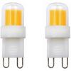 G9 Led Bulbs 12V DC 3W COB 1511 240-260lm Warm White/Cool White for Battery-Powered, Solar System and Low-Voltage Equipment 2-Pack [Energy Class A