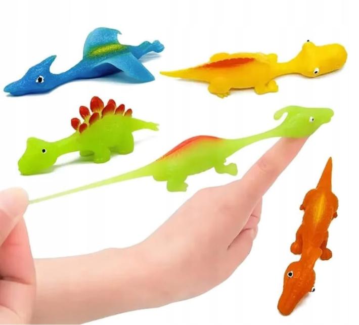 Dinosaurs Toy Gel For Shooting Set For Children 5 Pieces