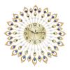 Decorative Wall Clock with Peacock Feather Design, Quartz Movement, Quiet, Perfect for Home and Office