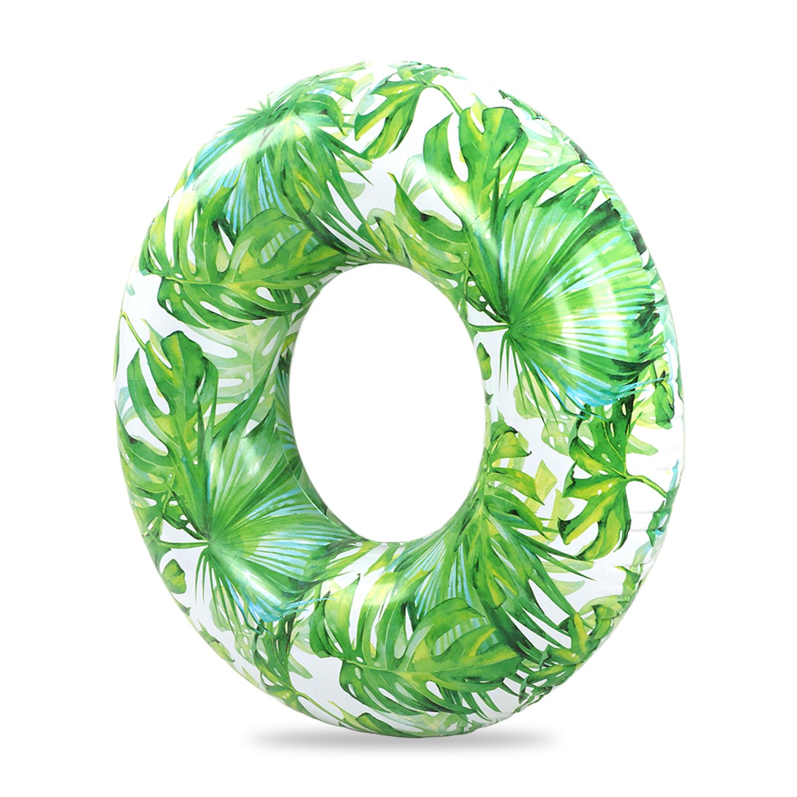 Children s Swimming Ring PVC Inflatable Leaf Shape Foldable Portable Swimming Ring for Adult Children