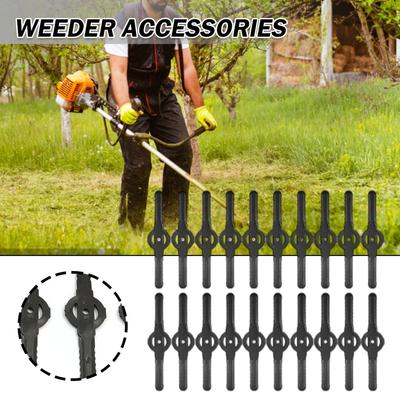 20PCS Plastic Cutter Blades For Electric Cordless Grass Trimmer Strimmer Tools