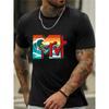 Lässiges Sommer-Sport-T-Shirt für Herren, atmungsaktiv und locker geschnitten. Perfekt für Reisen, Outdoor-Aktivitäten und den täglichen Gebrauch, bietet in jeder Jahreszeit